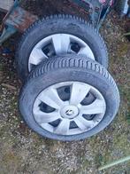 4 stalen velgen + 2 banden - SKODA - VW - SEAT, Auto-onderdelen, Ophalen, Gebruikt, 15 inch, Banden en Velgen