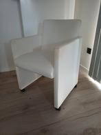 zetel in lederlook in gebroken wit, Huis en Inrichting, Zetels | Zetels, Ophalen, Gebruikt