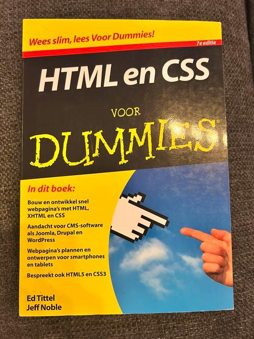Ed Tittel - HTML en CSS voor Dummies, Boeken, Informatica en Computer, Zo goed als nieuw, Ophalen of Verzenden