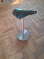 Tabouret Sella en métal rose et cuir Castiglioni, Enlèvement