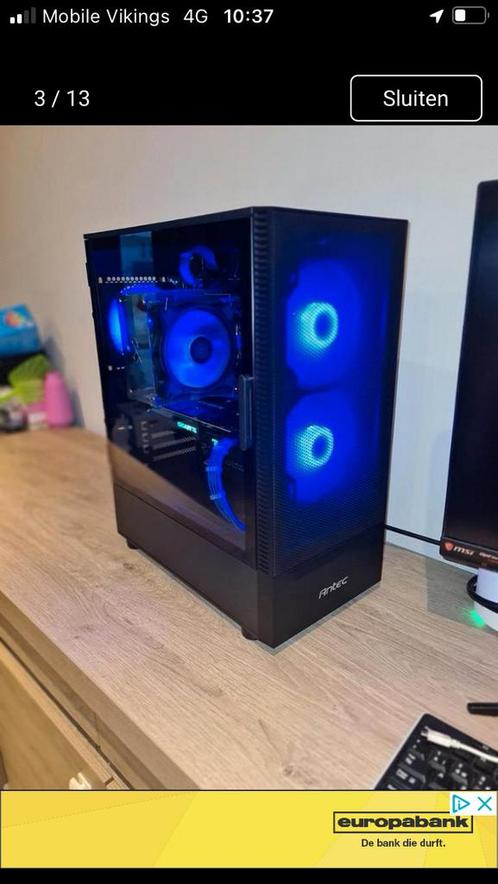 Gaming pc  + 1 monitor!!, Informatique & Logiciels, Ordinateurs de bureau, Comme neuf, SSD, Gaming, Enlèvement