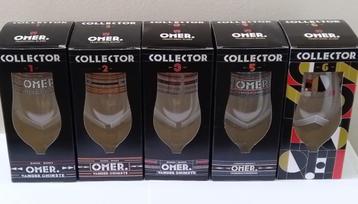 Omer - 5 Verschillende "Collector" Bierglazen beschikbaar voor biedingen