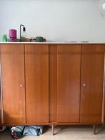 Vintage kleerkast hout, Huis en Inrichting, 200 cm of meer, Met deur(en), 150 tot 200 cm, Gebruikt