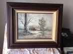 Een mooi handgeschilderd schilderij (winterlandschap), Ophalen