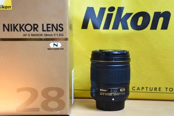 Nikon AF-S Nikkor 28mm f/1,8 G beschikbaar voor biedingen