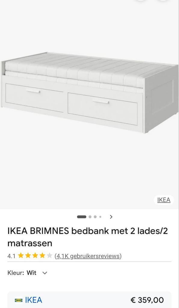 Uitschuifbaar bed (bedbank) ikea brimnes, Huis en Inrichting, Slaapkamer | Bedden, Ophalen
