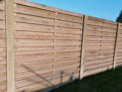GEZOCHT : schutting hardhout, Tuin en Terras, Schuttingen, Hout, 1 tot 2 meter, Minder dan 3 meter, Ophalen