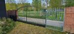 Schuifpoort uit smeedijzer met extra draaipoort, Tuin en Terras, Tuinpoorten, Ophalen, Gebruikt, 200 cm of meer, Schuifpoort