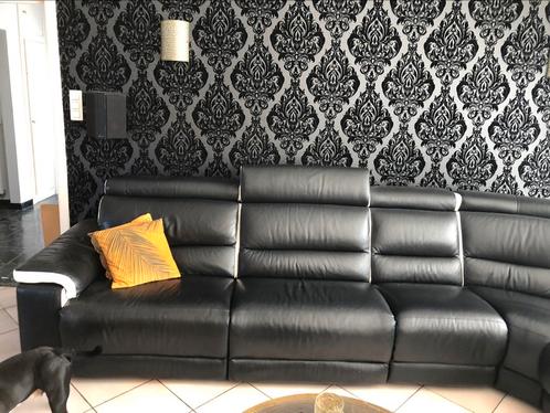 Italiaanse lounge van buffelleer Dakota, Huis en Inrichting, Zetels | Zetels, Zo goed als nieuw, Hoekbank, Overige maten, 250 tot 300 cm