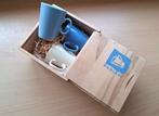 Vintage 3 Just Mugs Mokken in Houten Doosje van Mylene, Ophalen of Verzenden
