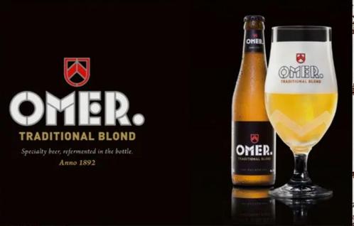 Reclamebord vintage Omer 2 - mancave poolhouse nieuw, Verzamelen, Biermerken, Nieuw, Reclamebord, Plaat of Schild, Overige merken