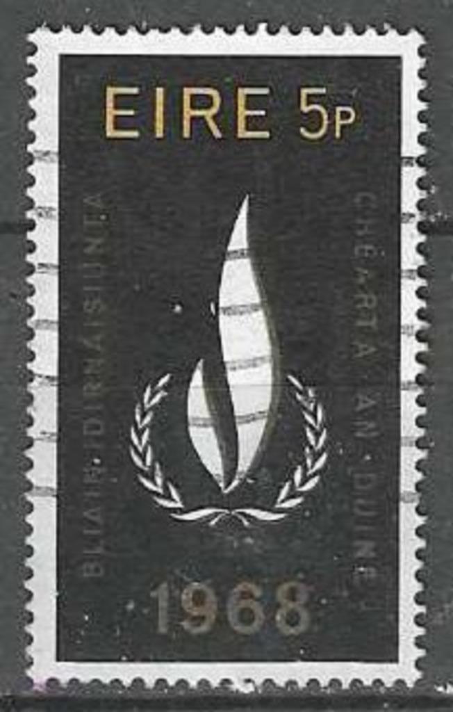 Ierland 1968 - Yvert 227 - Rechten van de Mens (ST), Postzegels en Munten, Postzegels | Europa | UK, Verzenden
