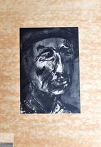 Walter de Bock - 3 werken in houtskool - monotype-gesigneerd, Antiek en Kunst, Kunst | Tekeningen en Fotografie, Ophalen of Verzenden