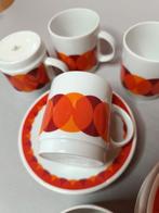 Vintage kopjes en schotels Scherzer, Gebruikt, Verzenden, Overige stijlen, Kop(pen) en/of Schotel(s)