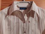 Chemise en coton à manches 3/4 avec surpiqûres décoratives, Taille 38/40 (M), Enlèvement ou Envoi, Comme neuf, Claude Arielle