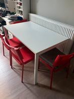 Tafel met 4 stoelen, Ophalen, Zo goed als nieuw, 4 tot 6 stoelen