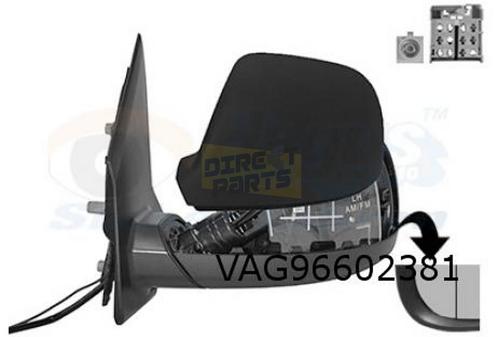 Volkswagen T6 (7/15-11/19) spiegel a-sferisch Links (elb./ve, Auto-onderdelen, Spiegels, Volkswagen, Nieuw, Ophalen of Verzenden