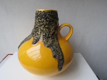 Vase en céramique vintage plat Fohr 411-20