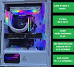 PC GAMER 1440p AMD Ryzen 7600X RTX 5070 WATERCOOLING NEUF, Aorus, 32 GB, Virtual Reality, Nieuw