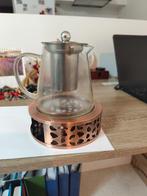Theepot met zeefje. En onderzetter voor theelichtje., Huis en Inrichting, Ophalen, Zo goed als nieuw