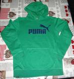176 trui met kap groen Puma hoodie als nieuw, Jongen, Puma, Trui of Vest, Ophalen of Verzenden