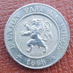 1863 10 centimes Léopold 1er, Postzegels en Munten, Munten | België, Verzenden, Metaal, Losse munt