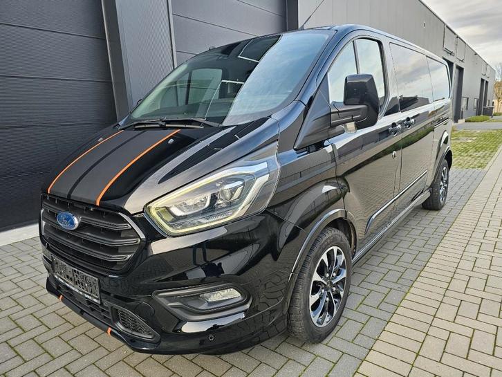 Ford Transit Custom Sport L2H1 DUBBEL CABINE, Auto's, Bestelwagens en Lichte vracht, Bedrijf, Te koop, Trekhaak, Ford, Diesel