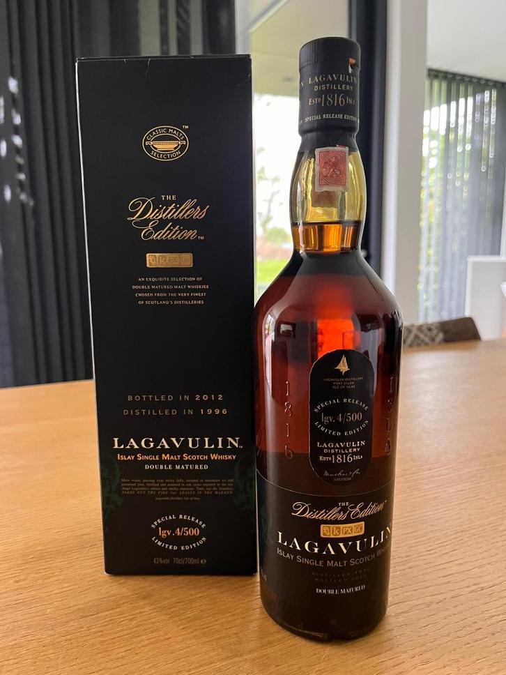 Lagavulin 1996 – The Distillers Edition, Verzamelen, Wijnen, Nieuw, Overige typen, Vol, Ophalen of Verzenden