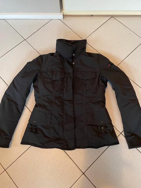 Donsjack Peuterey maat IT44, Kleding | Dames, Jassen | Winter, Zo goed als nieuw, Maat 38/40 (M), Zwart, Ophalen of Verzenden