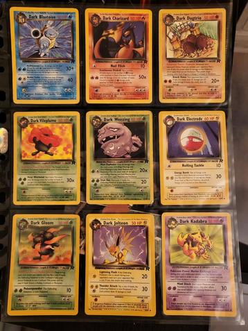 Rocket reeks pokemon 9 kaarten 