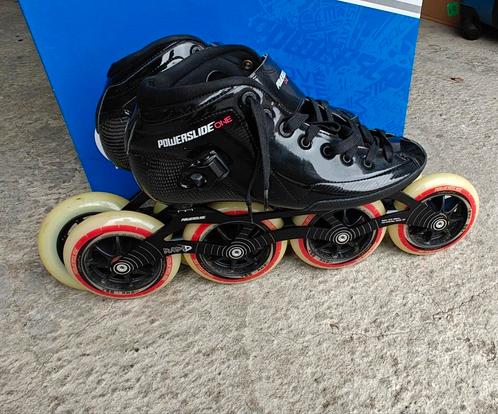 Powerslide One speed Inline skaters praktisch nieuw m42, Sport en Fitness, Skeelers, Zo goed als nieuw, Inline skates 4 wielen