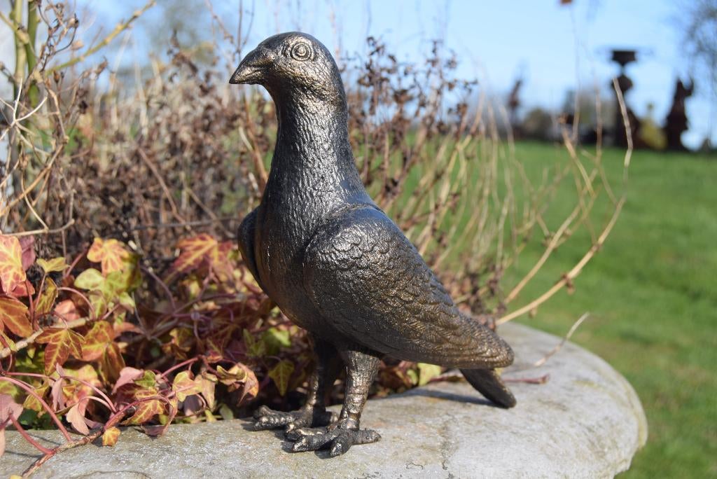 pigeon en fonte patinée bronze, Maison & Meubles, Accessoires pour la Maison | Autre, Neuf, Enlèvement ou Envoi