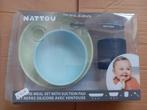 Eetset nattou blauw groen, Kinderen en Baby's, Ophalen of Verzenden, Nieuw