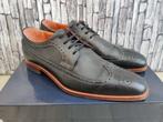 Van Lier zwart/grijs geklede schoenen voor mannen - Maat 42, Kleding | Heren, Verzenden, Zwart, Zo goed als nieuw, Van lier