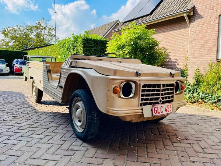 Mehari beige hoggar 4 pers 09-72, Auto's, Oldtimers, Bedrijf, Te koop, Citroën, Benzine, Cabriolet, Handgeschakeld, Beige, Overige kleuren