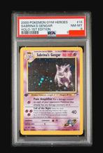 Sabrina's Gengar 14/132 editie 1 PSA 8 Heroes Gym 2000, Hobby en Vrije tijd, Verzamelkaartspellen | Pokémon, Ophalen of Verzenden