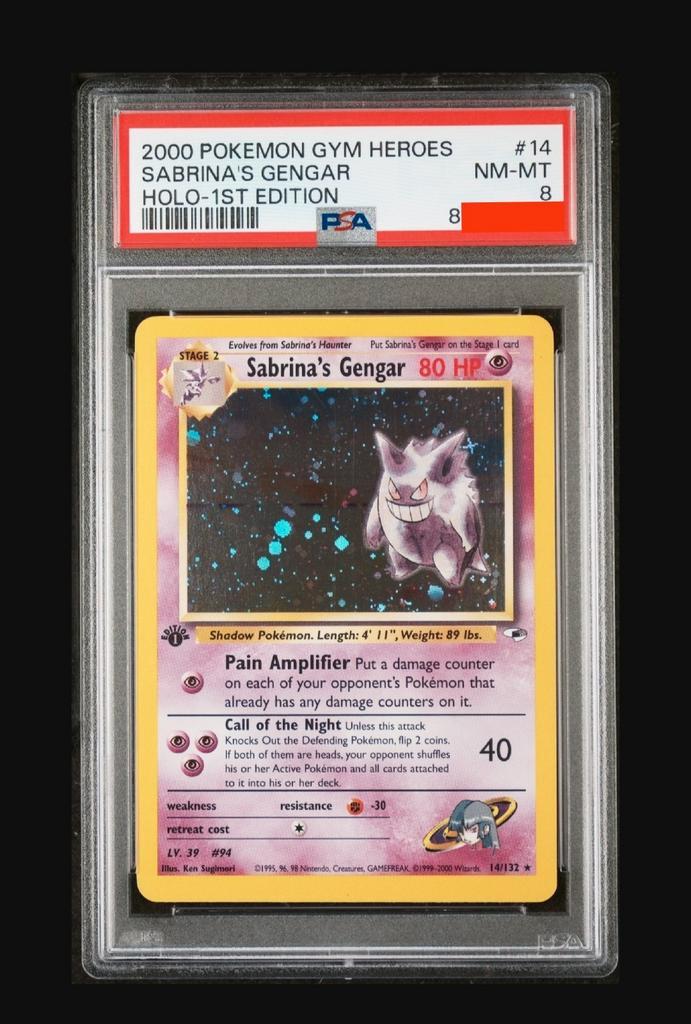 Sabrina's Gengar 14/132 édition 1 PSA 8 heroes gym 2000, Hobby & Loisirs créatifs, Jeux de cartes à collectionner | Pokémon, Enlèvement ou Envoi