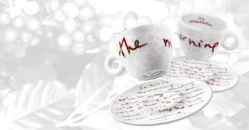Illy espresso cups Alanis Morisette, Enlèvement, Neuf, Porcelaine, Tasse et/ou soucoupe