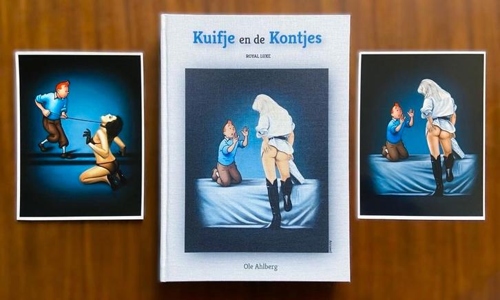 Kuifje en de Kontjes - ROYAL LUXE - Linnen - No. + 2 Prenten, Boeken, Stripverhalen, Nieuw, Verzenden
