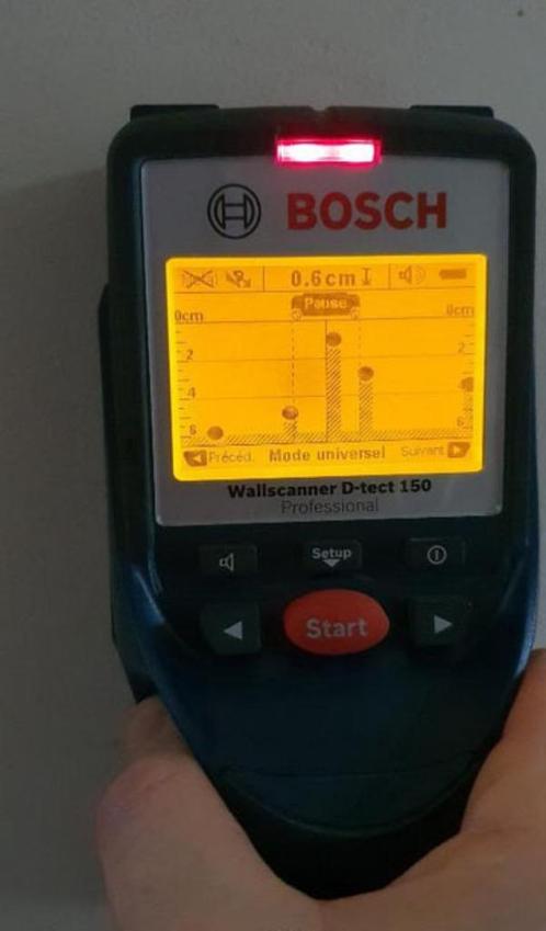 Bosch Professional D-tect 150 wandscanner, Doe-het-zelf en Bouw, Meetapparatuur, Zo goed als nieuw, Overige meters, Ophalen of Verzenden