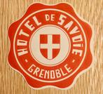 Hôtel de Savoie Grenoble - Etiquette ancienne - Label 210, Enlèvement ou Envoi