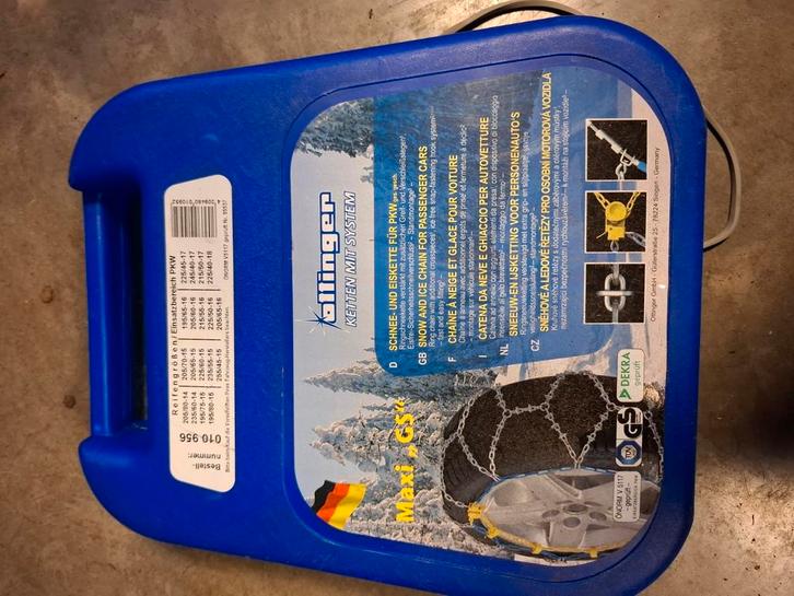 Sneeuwkettingen voor personenauto, Autos : Divers, Chaînes, Comme neuf, Enlèvement ou Envoi