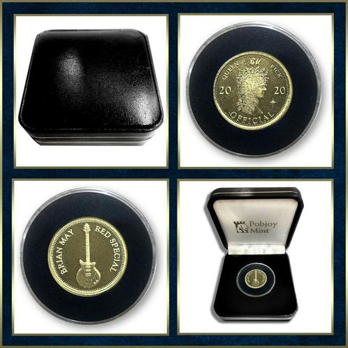 Queen Brian May Red Special Gold Sixpence munt LTD nieuw, Postzegels en Munten, Munten | Oceanië, Losse munt, Ophalen of Verzenden