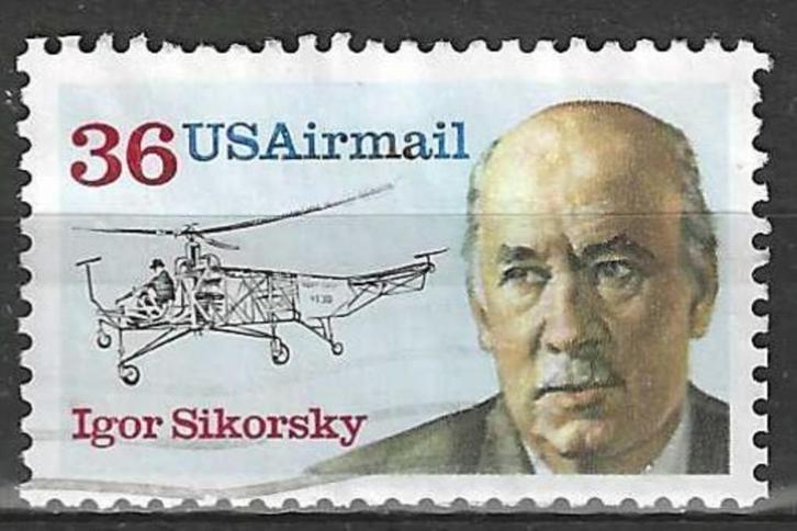 USA 1988 - Yvert 113PA - Igor Sikorsky (ST), Postzegels en Munten, Postzegels | Amerika, Verzenden