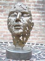 statue d un visage en bronze signé DALI sur marbre ., Antiquités & Art, Bronze, Enlèvement ou Envoi