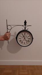 Horloge de gare double face Vintage, Antiquités & Art, Enlèvement