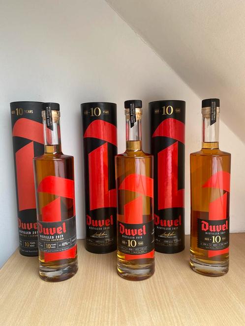 Duvel distilled 2019,2020,2021 bieden/ruilen NL, Verzamelen, Wijnen, Zo goed als nieuw, Ophalen of Verzenden