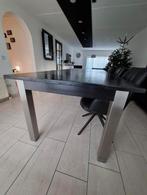 Grote eetkamertafel, Ophalen, Gebruikt, 100 tot 150 cm, Teakhout