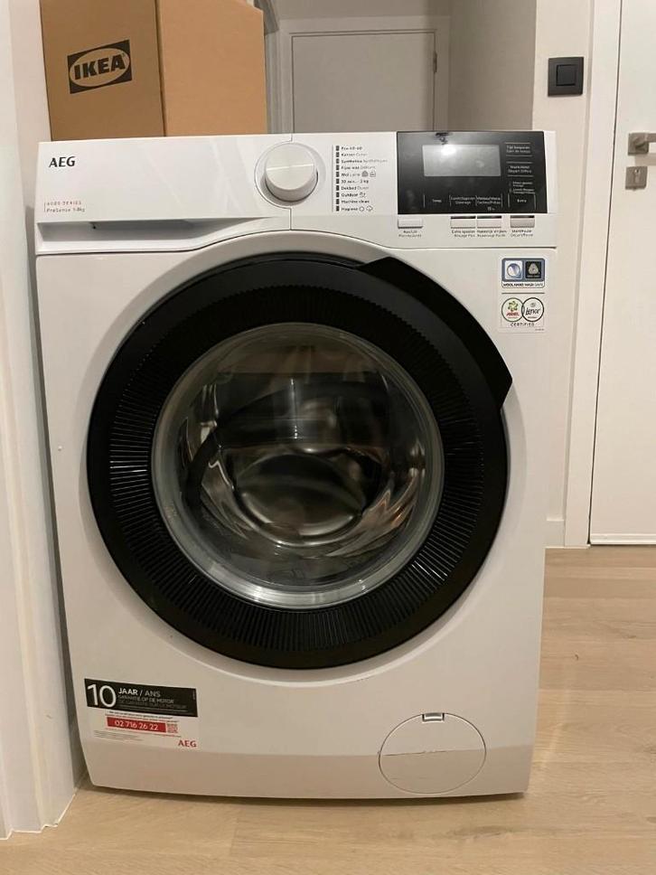 AEG wasmachine, Elektronische apparatuur, Wasmachines, Zo goed als nieuw, Voorlader, 6 tot 8 kg, Minder dan 85 cm, 1200 tot 1600 toeren