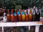 Oude vintage bierflessen brouwerij Marine Brussel, Verzamelen, Ophalen of Verzenden, Gebruikt